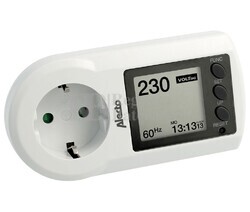 Monitor de consumo eléctrico blanco