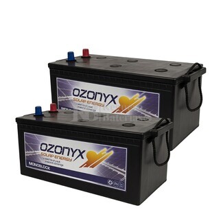 OZX250AS Pack Solar, 2 bateras de 12V 250Ah de alto rendimiento