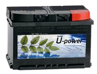 Batera para instalacin solar UP-SPO120 12 Voltios 120 Amperios 345x175x230mm (con mantenimiento)