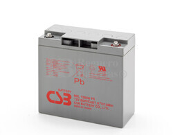 Batería para Silla de Ruedas Eléctrica AGM Cíclica en 12 Voltios 19 Amperios CSB HRL1280W