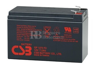 Bateria Coche de Nio 12V 7,2 Amperios