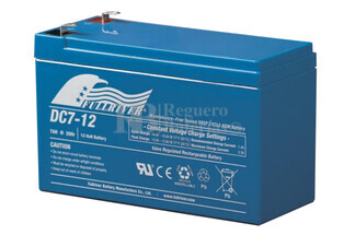 Bateria para Bicicletas Electricas 12 Voltios 7 Amperios Fullriver DC712G