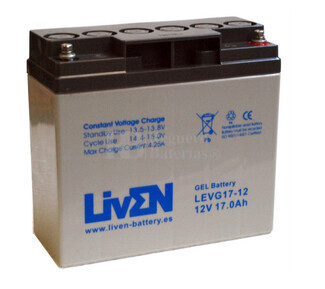 Batería GEL Carrito de Golf 12 voltios 17 amperios LIVEN LEVG17-12