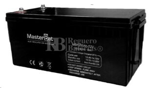 Bateria para caravana 12 voltios 200 amperios AGM