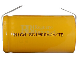 Bateria para montaje de packs de emergencia Sub-C 1.2V 1.900 mAh