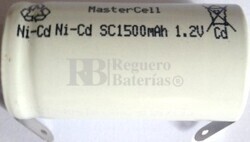 Bateria para montaje de packs de emergencia Sub-C 1.2V 1.500mAh