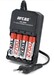 Cargador baterías AAA-AA con 4 Baterias AA 1.2V 2.700mAh