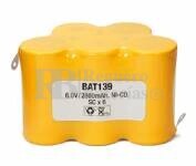 Batera para Electromedicina 6 Voltios 2.500 mAh  NI-CD 78,0x50,0x48,0mm 