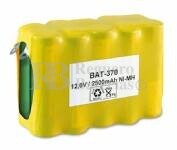 Packs de baterias recargables pre-cargadas 12 Voltios 2.300 mAh NI-MH 70,0x28,0x49,3mm
