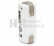 Packs de baterias recargables SAFT 2.4 Voltios 150 mAh NI-CD 1/3AA 14,0x33,5mm