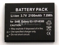 Bateria para SAMSUNG Galaxy S III, Galaxy S 3, GT-I9300 (2.100 mAh)