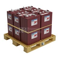 Pack 12 Bateras Trojan T-105 | 6 Voltios 225 Amperios
