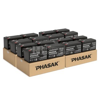 Pack 16 Bater�as 12 Voltios 9 Amperios Phasak PHB1209