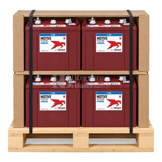Pack 4 Bater�as instalaci�n Solar Trojan T-125 6 Voltios 266 Amperios