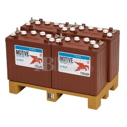Pack 4 bateras Trojan T-1275 12 Voltios 150 Amperios