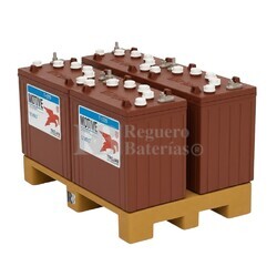 Pack 4 bateras Trojan T-1275 12 Voltios 150 Amperios