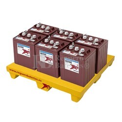 Pack 6 Bateras Trojan T-105 6 Voltios 250 Amperios C100