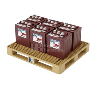 Pack 6 bateras Trojan T-125 6 Voltios 266 Amperios