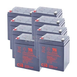 Pack 8 bateras Csb HR1221W 12V 5A