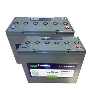 2 Bateras Gel Eternity G06-12-105 12V 105Ah,  La solucin ideal para sillas de movilidad