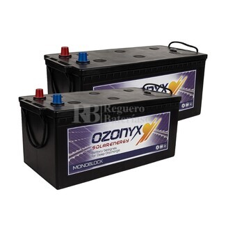 2 bateras OZX250AS 12V 250Ah para instalaciones solares