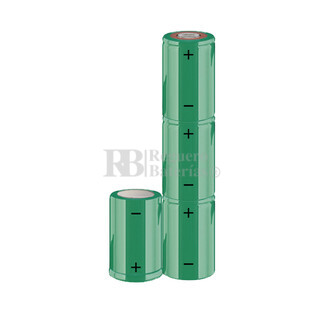 Batera recargable SUB-C 4.8 Voltios 1.900 mAh NI-CD RB90033690