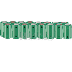 Packs de baterías SUB-C 19.2 Voltios 1.900 mAh NI-CD RB90033647