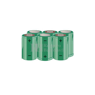 Packs de bateras SUB-C 7.2 Voltios 1.900 mAh NI-CD RB90033617