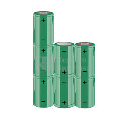 Packs de baterías SUB-C 8.4 Voltios 1.900 mAh NI-CD RB90033600