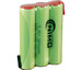 Batería pre-cargada recargable 3.6 Voltios 900 mAh AAA NI-MH 30,0x40,0x10,0mm