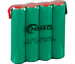 Batería pre-cargada recargable 4.8 Voltios 900 mAh AAA NI-MH 