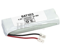 Packs de bateras radio control 4.8 Voltios 400 mAh 2/3AAA NI-MH 58,0x23,5x12,0mm
