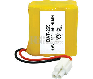 Packs de baterías radio control 9.6 Voltios 950 mAh AAA NI-MH 40,0x44,0x20,0mm