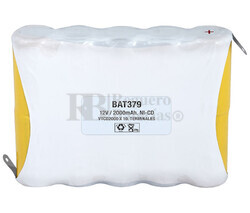 Packs de bateras recargables 12 Voltios 2.000 mAh NI-CD 