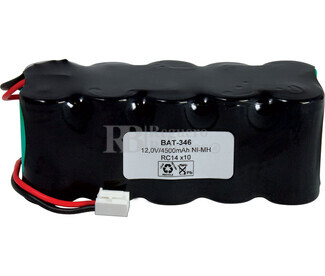 Packs de baterías recargables 12 Voltios 4.500 mAh NI-MH 127,2x51,4x48,6mm