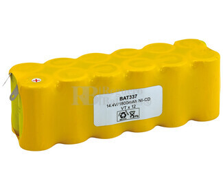 Packs de baterías recargables 14.4 Voltios 2.000 mAh NI-CD 135,0x43,5x45,5mm