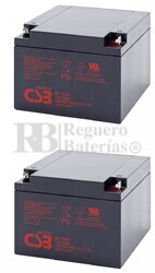 2 Baterias Silla Movilidad 12 Voltios 26 Amperios GP12260