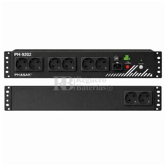 PH 9202 SAI Rack 800 VA 480 W Phasak Interactivo