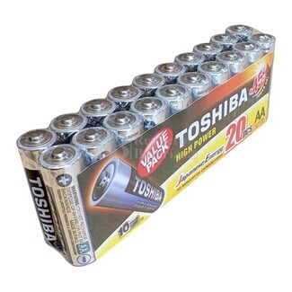 20 Pilas AA alcalinas alta potencia Toshiba LR6GCP MP-20