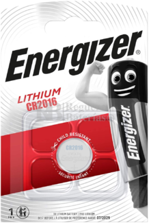 Pila CR2016 Litio 3V Energizer