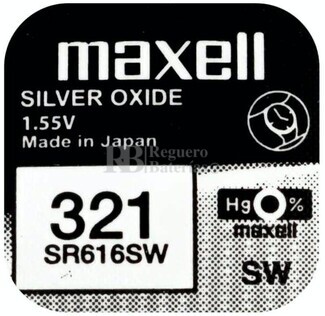 Pila Maxell SR616SW - 321
