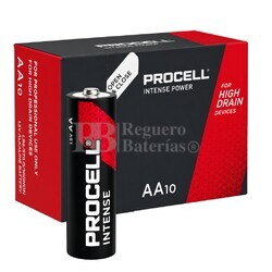 10 Pilas Alcalinas AA Procell Intense | LR6 1.5V 3.072mAh