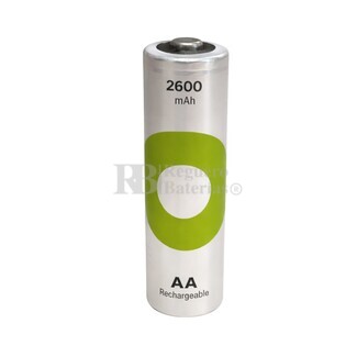 Bater�a recargable 1,2 Voltios 2.600 mAh AA GP