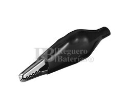 Pinza de cocodrilo negra 46mm