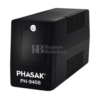 SAI 600 VA-360 W Phasak Basic Interactivo PH 9406