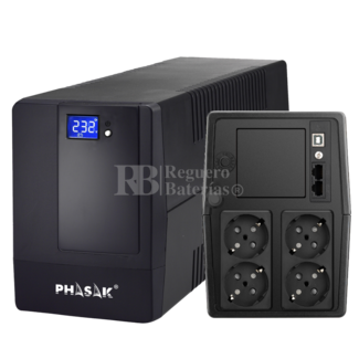 SAI Phasak Esential Interactivo 1000 VA- 600 W PH 9410