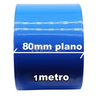 Termo retráctil PVC Azul 80mm Largo 1 Metro
