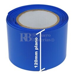 Termo retráctil PVC Azul 120mm especial Células 18650 Litio 1 Metro