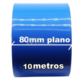Termo retrctil PVC Azul 80mm Largo 10 Metros