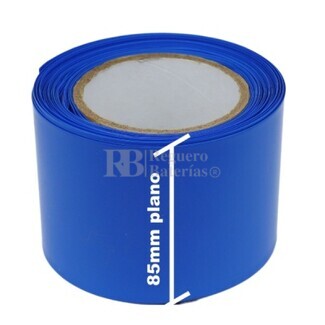 Termo retráctil PVC Azul 85mm especial células 18650 Litio 1 Metro